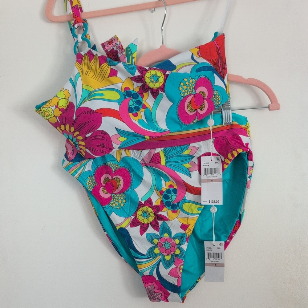 Womens Trina Turk NWT 2 piece Bikini Size 12